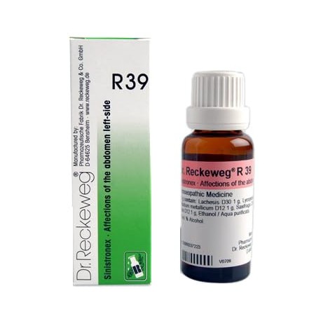 Dr. Reckeweg R39 Affections Of The Abdomen Left Side Drop pack of 3