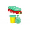 Shalimar Premium Garbage Bags Size 17 X 19 Inches (Small) 120 Bags (4 Rolls) Dustbin Bag/Trash Bag Green Color
