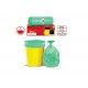 Shalimar Premium Garbage Bags Size 17 X 19 Inches (Small) 120 Bags (4 Rolls) Dustbin Bag/Trash Bag Green Color
