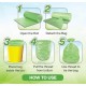Shalimar Premium Garbage Bags Size 17 X 19 Inches (Small) 120 Bags (4 Rolls) Dustbin Bag/Trash Bag Green Color