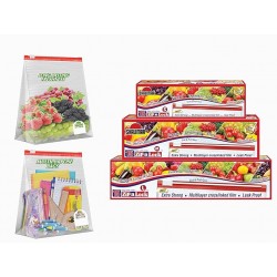 Shalimar Zip 'N' Lock plastic Slider Bag (3 Boxes) Combo Pack (Small + Medium + Large) Zip Loc  (Pack of 45)