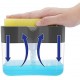 Vasukie 2-in-1 Soap Dispenser for Kitchen and Sponge Holder Dish Soap Plastic (Square)