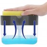 Vasukie 2-in-1 Soap Dispenser for Kitchen and Sponge Holder Dish Soap Plastic (Square)