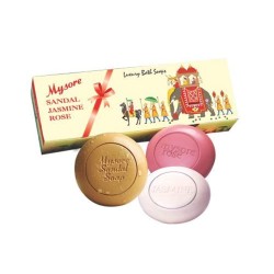 Mysore Sandal, Jasmine And Rose Soap, 450g (Pack Of 3)