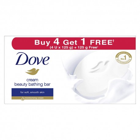 Dove Cream Beauty Bathing Bar For 24 Hour Nourished Skin125gm Pack of 5