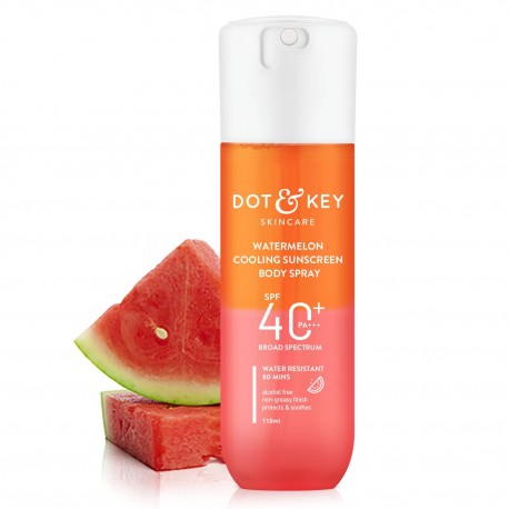 DOT & KEY Watermelon Cooling Spf 40 Pa+++ Sunscreen Body Spray 110ml (Pack of 2)