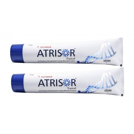 ATRIMED Atrisor Topical for Dry Skin - 50 GM Pack of 2