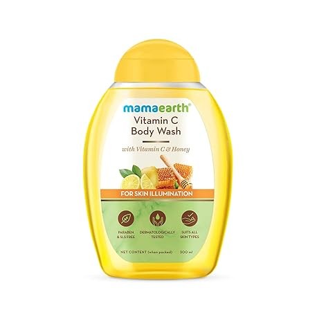 Mamaearth Vitamin C Body Wash | Paraben & SLS-Free | For All Skin Types pack of 2