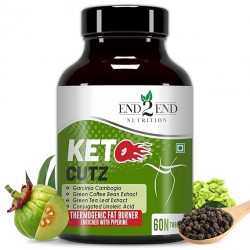 End2End Nutrition Keto Cutz fat burner with Weight Loss Product for Men and Women - 60 Tablets