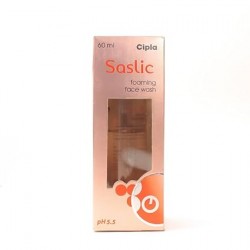 Saslic Salicylic Acid Foaming Face Washpack of 2