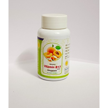 Vitamin B17 500 mg Purest Amygdalin 99.5% (Apricot Kernel) Extract 200 Capsules (Pack of 2 Bottles)