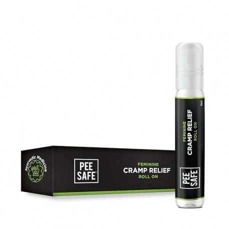PEESAFE Feminine Cramp Relief Roll On with Ayurveda Extracts (10 ml)