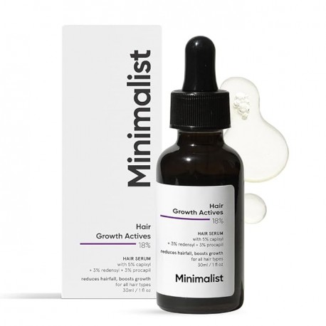 Minimalist 18% Hair Growth Actives Hair Serum  pack of 1