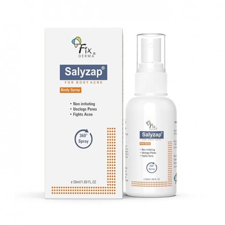 Fixderma 2% Salicylic Acid Salyzap Body Acne Spray 50 ml