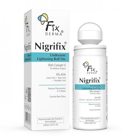 Fixderma Nigrifix Underarm Lightening Roll on For All Skin Type, Men & Women - 60ml