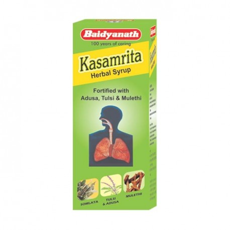 Baidyanath (Noida) Kasamrit Herbal Cough Syrup  pack of 4