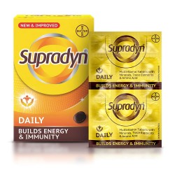 Supradyn Daily Multivitamin Tablets (10 Tablet 15 Strips) for Men & Women (150 Tablets) for Daily Immunity & Energy