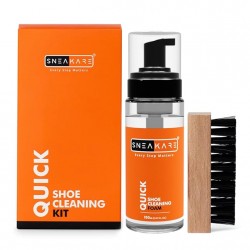 SNEAKARE Quick Shoe Cleaning Kit Shoe Cleaner & Medium Bristle Shoe Brush Cleaner Foam Spray 250 ml