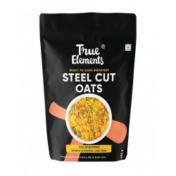 True Elements Gluten-Free Steel Cut Oats - Rich In Iron & Fibre, 100% Wholegrain, 500 g