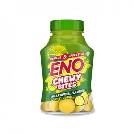 ENO CHEWY BITES: Tasty Chewable Antacid for Gentle LEMON FLAVOUR - Pack of 30 Tabs
