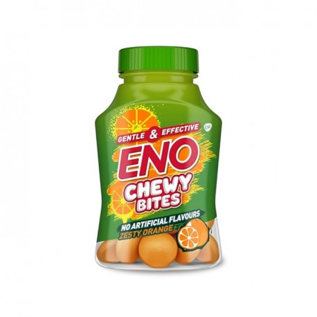 ENO CHEWY BITES Tasty Chewable Antacid for Gentle & Effective relief ORANGE FLAVOUR - Pack of 30 Tabs