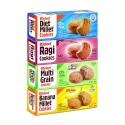 Weleet Assorted Pack Of Multi Grain,Millet,Ragi & Banana Millet Digestive Cookies (4 Flavours-360 Gm)