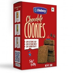 Diabexy Chocolate Cookies Sugar Control for Diabetes - 200 gm ( Pack of 2)