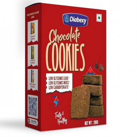 Diabexy Chocolate Cookies Sugar Control for Diabetes - 200 gm ( Pack of 2)