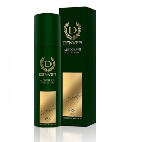 DENVER SRK King Deodorant Autograph Collection - (140ML) Long Lasting Luxury Deo Spray For Men