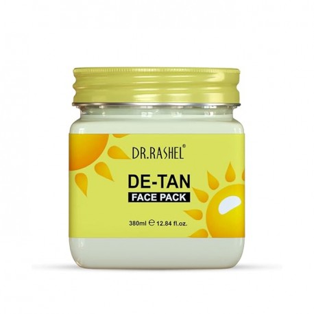DR.RASHEL De-Tan Face Pack for Glowing Skin, Oil Control  Face Cleansing for Face & Body (380 Ml)
