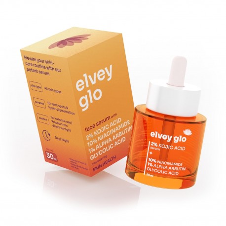 lvey Essentials Glo 2% Kojic Acid Brightening Face Serum - 30ml