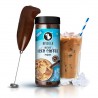 Bevzilla 200 Gram Instant Iced Coffee Powder & Frother Combo Make 100 Cups