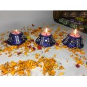ME & YOU Unique Design Diwali Candles| Multicolor Diwali Wax Candle for Home Decoration pack of 3