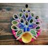 KPH Rajasthani Traditional Artistic Unique Item Peacock tlight Candle Holder Pack of 1