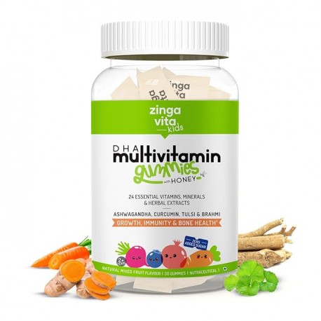 Zingavita Multivitamin Gummies with Honey Mixed Fruit