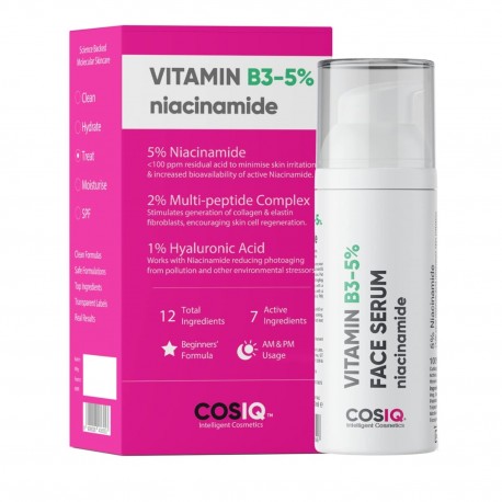 Cos-IQ 5% Niacinamide Face Serum for Clear Glowing Skin For Women & Men 30ml
