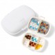 COZY nose - Pill Medicine Organizer Storage Box with 8  Holder Container 1 Pc (White)