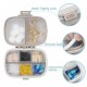 COZY nose - Pill Medicine Organizer Storage Box with 8  Holder Container 1 Pc (White)