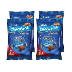 LuvIt. Chocorich Classic Eclairs Chocolate Birthday Party Pack Of 4