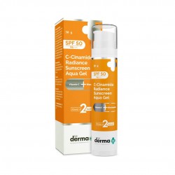 The Derma Co C-Cinamide Sunscreen For All Skin Types Spf 50 Aqua Gel 50Gm
