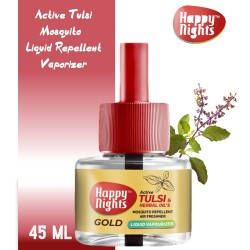 Happy Nights Gold Tulsi Mosquito Repellent Liquid Refill Mama’s Choice Gold Tulsi Repellent, 45ml pack of 5