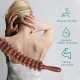 SHREESAMP 11 Wheel Roller Fancy Gua Sha Body Massager Wooden Yoga Rod Shaft Manual Muscle Stick pack of 1