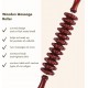 SHREESAMP 11 Wheel Roller Fancy Gua Sha Body Massager Wooden Yoga Rod Shaft Manual Muscle Stick pack of 1