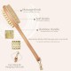 Rustic Rituals Wooden Double-sided Bath Brush With Massager and Long Handle