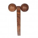 wood Sheesham Wooden Easy-to-use & carry Long Handle Hand Roller Body Massager