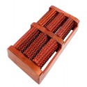 Iwud Wooden Manual Acupressure and Pain Relief 6 Roller for Foot Massage, Brown