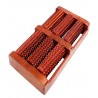 Iwud Wooden Manual Acupressure and Pain Relief 6 Roller for Foot Massage, Brown