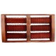 Iwud Wooden Manual Acupressure and Pain Relief 6 Roller for Foot Massage, Brown
