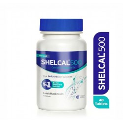 Shelcal-500 - Bottle of 40 Tablets pack of 3