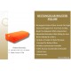  Yoga Rectangular Shape Buckwheat Hull Yoga  (Orange)